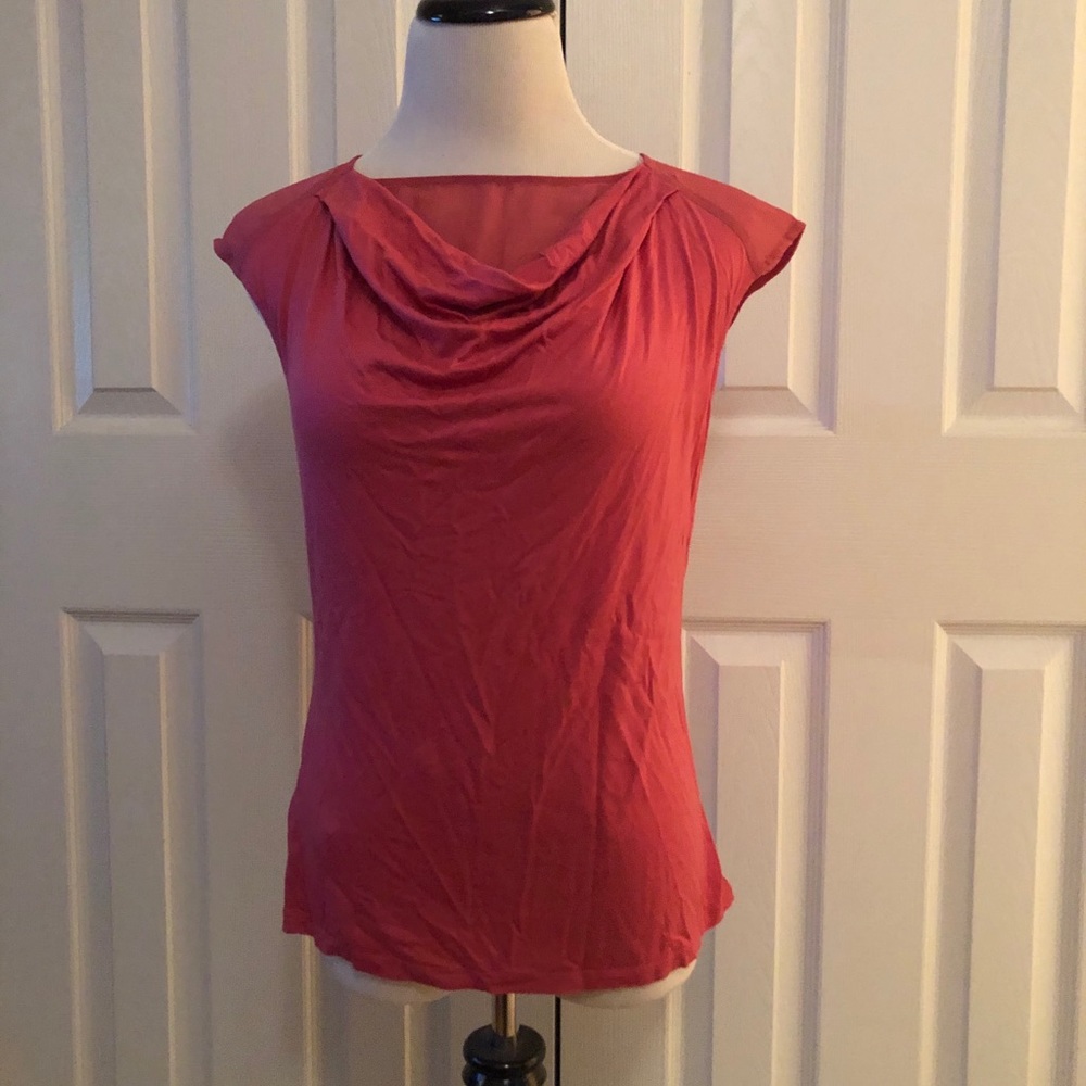 Ann Taylor muted but vibrant cherry tee shirt.